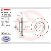 Brembo | Bremsscheibe | 09.5736.11