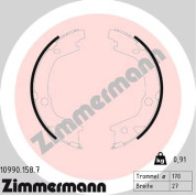 Zimmermann | Bremsbackensatz, Feststellbremse | 10990.158.7