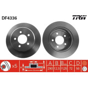 TRW | Bremsscheibe | DF4336