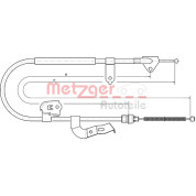 Metzger | Seilzug, Feststellbremse | 10.4511