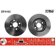 TRW | Bremsscheibe | DF4163