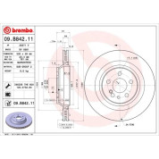 Brembo | Bremsscheibe | 09.B842.11