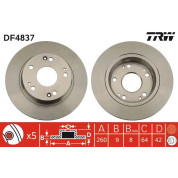 TRW | Bremsscheibe | DF4837