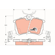 TRW | Bremsbelagsatz, Scheibenbremse | GDB3190