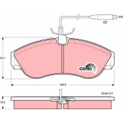 TRW | Bremsbelagsatz, Scheibenbremse | GDB1106