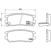 Brembo | Bremsbelagsatz, Scheibenbremse | P 54 018