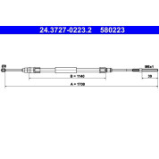 ATE | Seilzug, Feststellbremse | 24.3727-0223.2