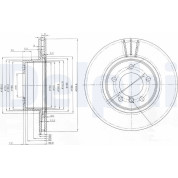 Delphi | Bremsscheibe | BG3870