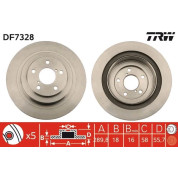 TRW | Bremsscheibe | DF7328