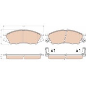 TRW | Bremsbelagsatz, Scheibenbremse | GDB3563