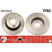 TRW | Bremsscheibe | DF2791S