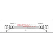 Metzger | Bremsschlauch | 4111151