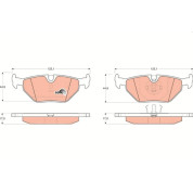 TRW | Bremsbelagsatz, Scheibenbremse | GDB917