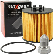 Maxgear | Ölfilter-Set | Ölfilter mit Ablassschraube für Audi, Seat, Skoda, VW | 26-0314