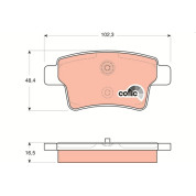 TRW | Bremsbelagsatz, Scheibenbremse | GDB1692