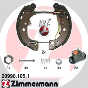 Zimmermann | Bremsbackensatz | 20990.105.1