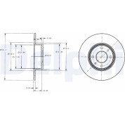 Delphi | Bremsscheibe | BG2322