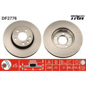 TRW | Bremsscheibe | DF2776