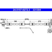 ATE | Bremsschlauch | 24.5157-0272.3