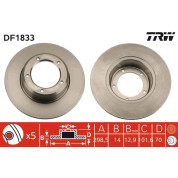 TRW | Bremsscheibe | DF1833