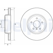 Delphi | Bremsscheibe | BG4753C