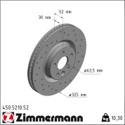 Zimmermann | Bremsscheibe | 450.5210.52