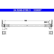 ATE | Bremsschlauch | 24.5246-0190.3