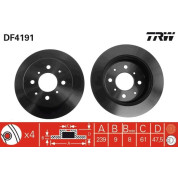 TRW | Bremsscheibe | DF4191