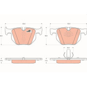 TRW | Bremsbelagsatz, Scheibenbremse | GDB1730