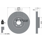 Textar | Bremsscheibe | 92282605