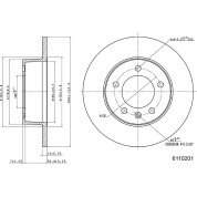 Metzger | Bremsscheibe | 6110201