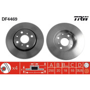 TRW | Bremsscheibe | DF4469