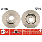 TRW | Bremsscheibe | DF6116