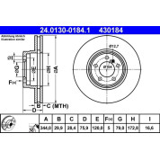 ATE | Bremsscheibe | 24.0130-0184.1