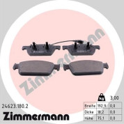 Zimmermann | Bremsbelagsatz, Scheibenbremse | 24623.180.2