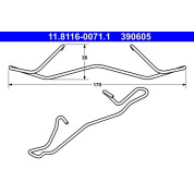 ATE | Feder, Bremssattel | 11.8116-0071.1