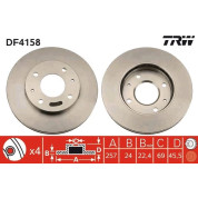 TRW | Bremsscheibe | DF4158