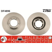 TRW | Bremsscheibe | DF4896