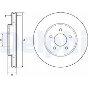 Delphi | Bremsscheibe | BG4120