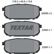 Textar | Bremsbelagsatz, Scheibenbremse | 2405801