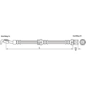 Metzger | Bremsschlauch | 4110192