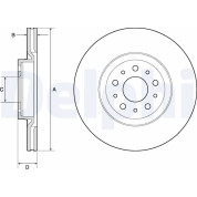 Delphi | Bremsscheibe | BG4797C