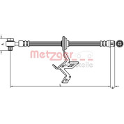 Metzger | Bremsschlauch | 4116209