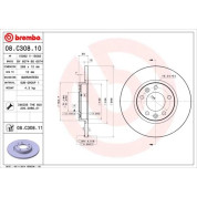 Brembo | Bremsscheibe | 08.C308.11