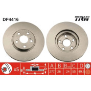 TRW | Bremsscheibe | DF4416