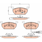 TRW | Bremsbelagsatz, Scheibenbremse | GDB2080