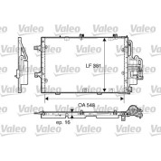 Valeo | Kondensator, Klimaanlage | 817609