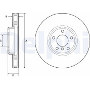 Delphi | Bremsscheibe | BG9155C