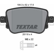 Textar | Bremsbelagsatz, Scheibenbremse | 2511003