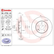 Brembo | Bremsscheibe | 08.4750.41